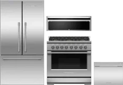 4 Piece Package Includes Refrigerator, Range, Hood And Dishwasher